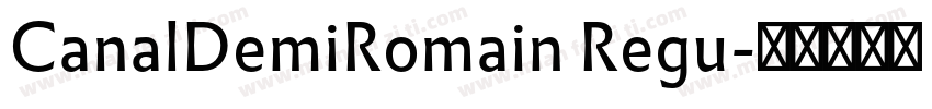 CanalDemiRomain Regu字体转换